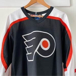 Philadelphia Flyers Vintage NHL Hockey Jersey  CCM Adult Size Medium Black White